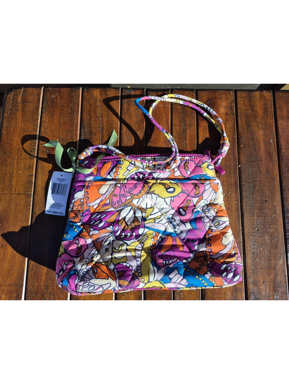 Vera Bradley Womens Featherweight Original Hipster Crossbody, Flutter, $80 MSRP - Picture 4 of 10